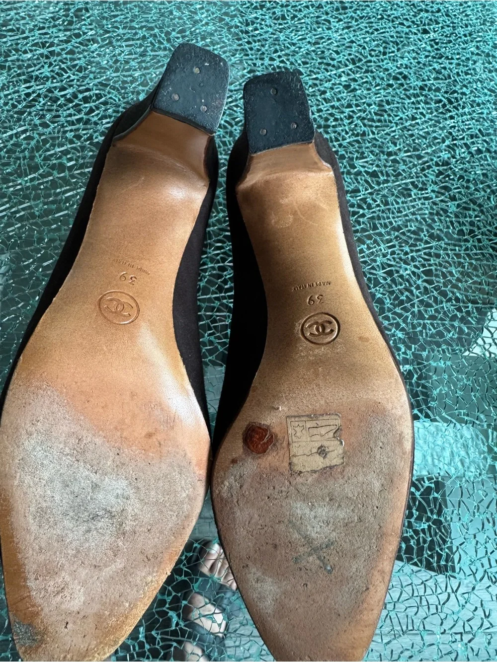 Chanel‎ Women's Brown Suede Pumps 39